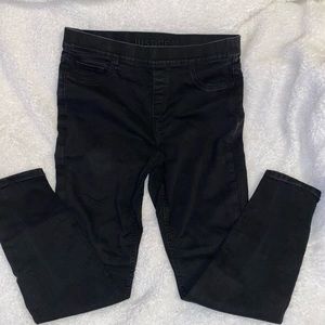Justice black pull on jeggings